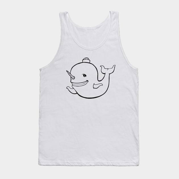 Narwhal for Light Shirts Tank Top by StineBrunson